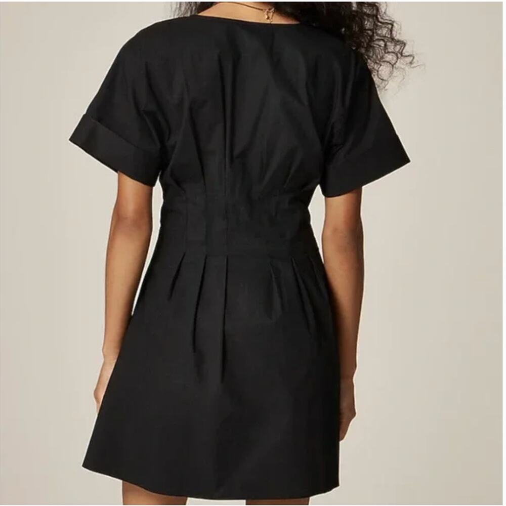 J Crew Wren Mini Shirt Dress 12 12T T12 Tall Black NWT CN617 J.Crew Resort - Picture 3 of 5